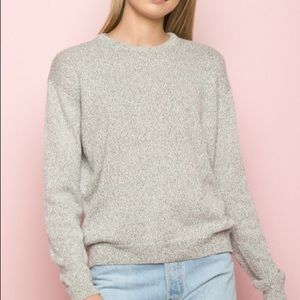 Thick light grey brandy Melville sweater